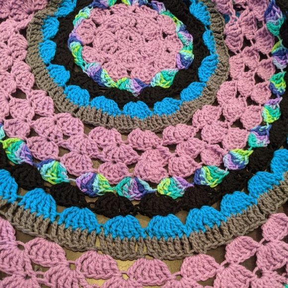 Handcrafted Crochet Blanket | Handmade Home Décor Tablecloth Table Cover - Picture 8 of 8